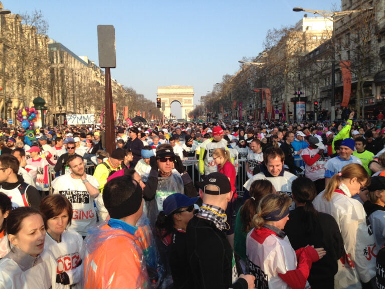 Paris Marathon 2013 war eine kalte Überraschung