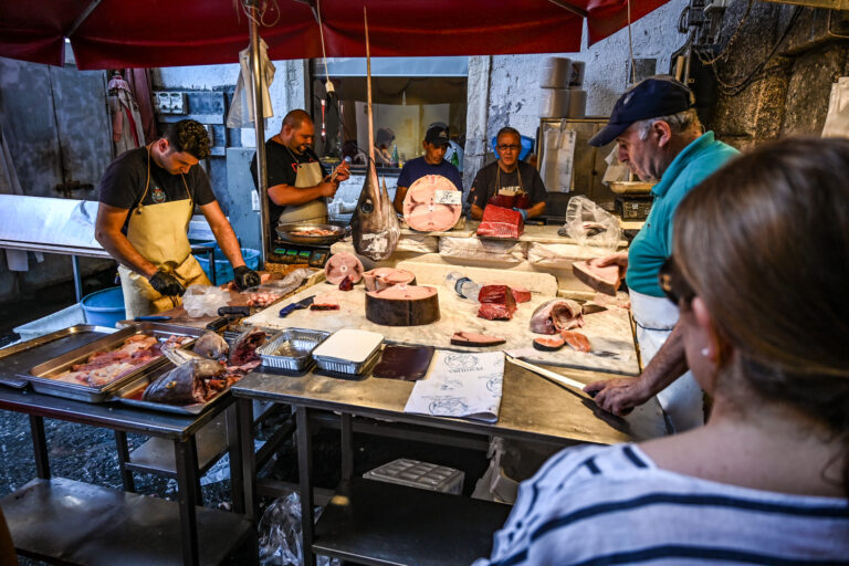 Historischer Fischmarkt Catania